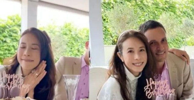 莫文蔚庆祝52岁生日！与德国老公相拥太甜蜜，甘愿当3个孩子后妈