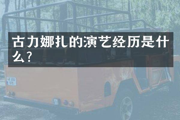 古力娜扎的演艺经历是什么？