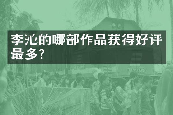 李沁的哪部作品获得好评最多？